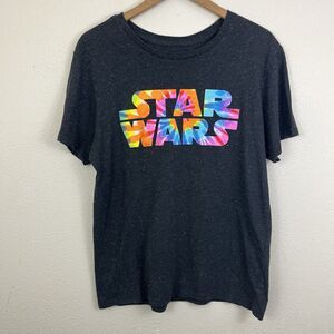 Star Wars X Fifth Sun Speckled Tie Dye Logo Tee Mens L Large